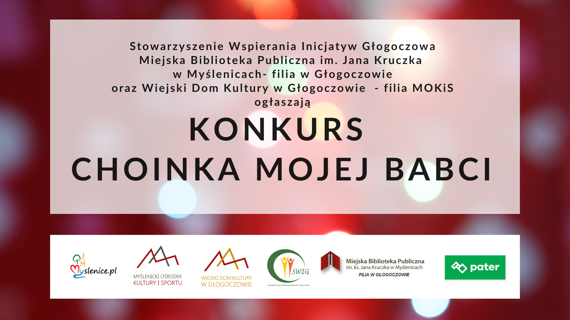 KONKURS CHOINKA MOJEJ BABCI